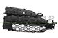 GRILLE DROITE NOIRE DE PARE-CHOCS AVEC TROUS PROFIL CHROME'