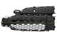 BUMPER GRILLE LEFT-BLACK-WITH CHROME PROFILE HOLES