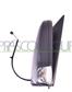 DOOR MIRROR LEFT-ELECTRIC-HEATED-BLACK-ASPHERICAL-CHROME-12H5P