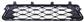 FRONT BUMPER GRILLE-LOWER-BLACK