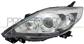 HEADLAMP RIGHT H7+HB3 ELECTRIC-WITHOUT MOTOR-BLACK