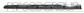 FRONT DOOR MOLDING LEFT-SMOOTH BLACK FINISH MOD. 5 DOOR