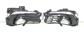 FRONT BUMPER GRILLE SET (RIGHT+LEFT)-BLACK