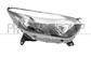 HEADLAMP RIGHT H1+H1 ELECTRIC-WITH MOTOR-BLACK