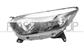 HEADLAMP LEFT H1+H1 ELECTRIC-WITH MOTOR-BLACK