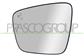 VERRE DE RETROVISEUR GAUCHE-CHAUFFANT-BLIS-CONVEX-2 BROCHES