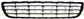 FRONT BUMPER GRILLE-CENTRE-BLACK