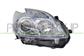 OPTICA DERECHA H11+HB3 ELECTRICA-CON MOTOR-CON MARCO INTERIOR AZUL MOD. PLUG IN