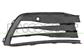 GRILLE GAUCHE NOIRE DE PARE-CHOCS-AVEC TROUS RADAR+SUPPORT