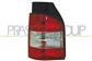 TAIL LAMP RIGHT RED/CLEAR-WITHOUT BULB HOLDER 2 DOOR BLACK BASE