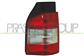 TAIL LAMP LEFT RED/CLEAR-WITHOUT BULB HOLDER-2 DOOR BLACK BASE