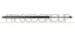 TAILGATE GAS SPRING RIGHT/LEFT - 970 N - L 755 mm - S 225 mm - Ø 27 mm - Ø 10 mm