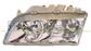 HEADLAMP LEFT H7+H7 ELECTRIC-CHROME-4PINS