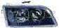 HEADLAMP RIGHT H7+H7 ELECTRIC MOD. 03 > 4PINS-BLACK