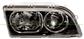 HEADLAMP RIGHT H7+HB3 ELECTRIC-BLACK